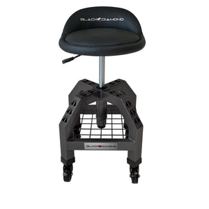 Black Diamond Adjustable Swivel Roller Shop Stool