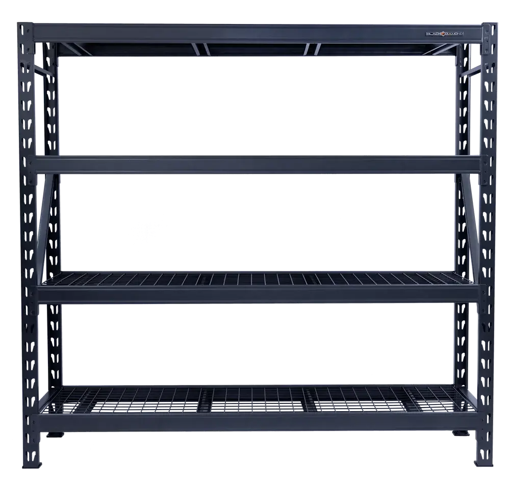Heavy Duty Steel Shelving Unit with 4 Adjustable Shelves