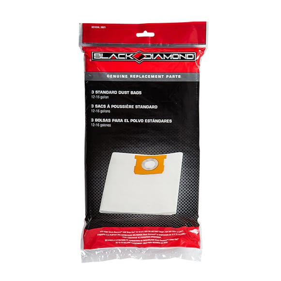 Black Diamond™ 3 Standard Dust Bags - 12-16 Gallon