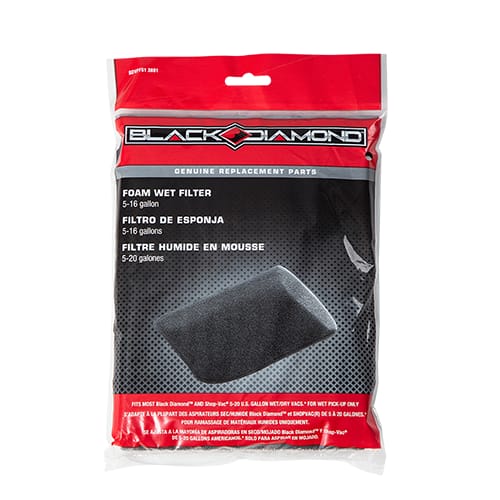 Black Diamond™ Foam Wet Filter - 5-16 Gallon