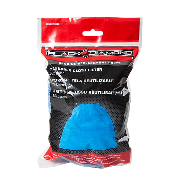 Black Diamond™ 3 Reusable Cloth Filters - 1.5-2.5 Gallon
