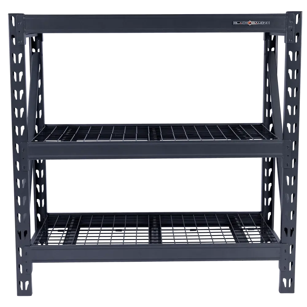 Heavy Duty Steel Shelving Unit with 3 Adjustable Shelves