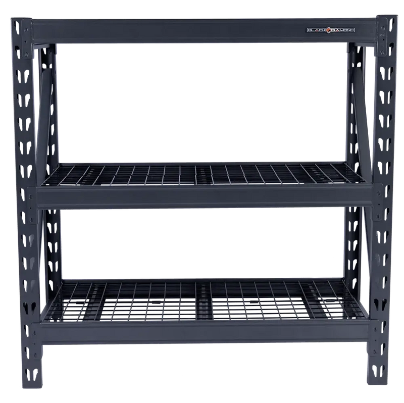 Heavy Duty Steel Shelving Unit with 3 Adjustable Shelves