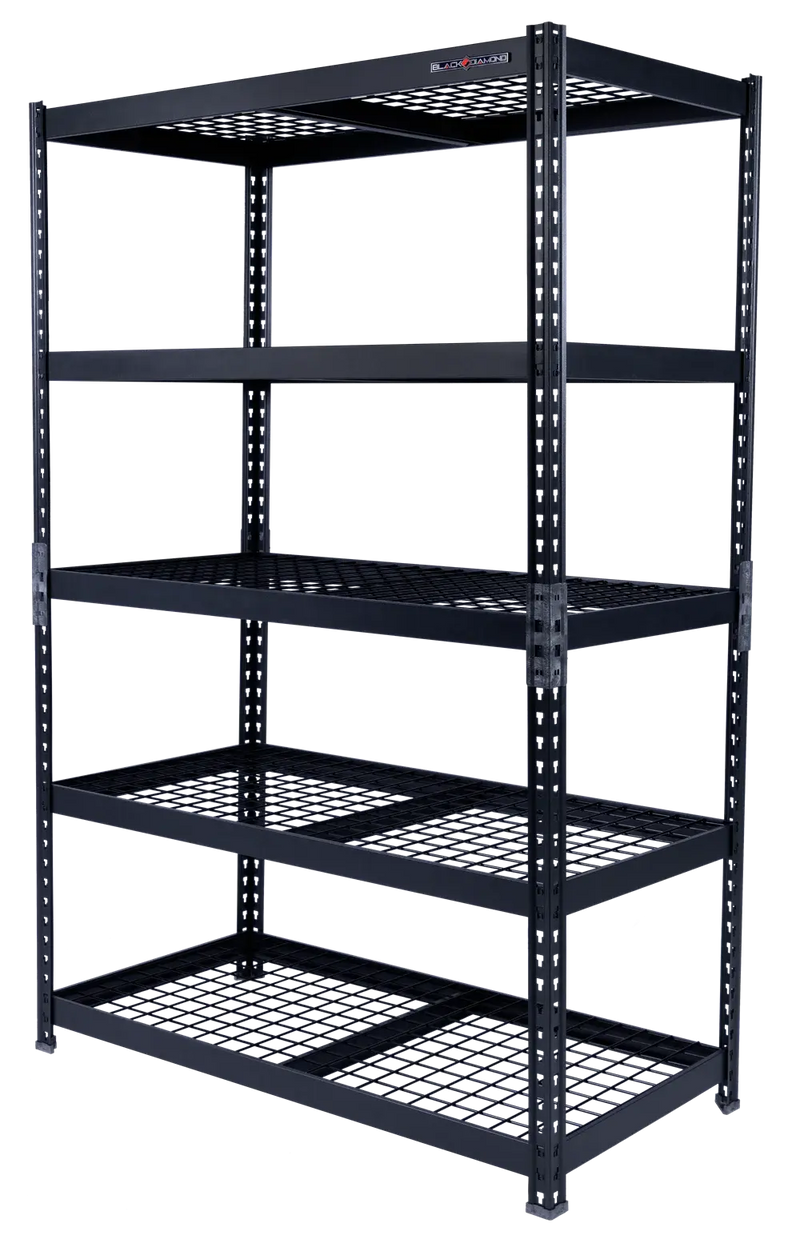 Light Duty Steel Shelving Unit with 5 Adjustable 48" Shelves