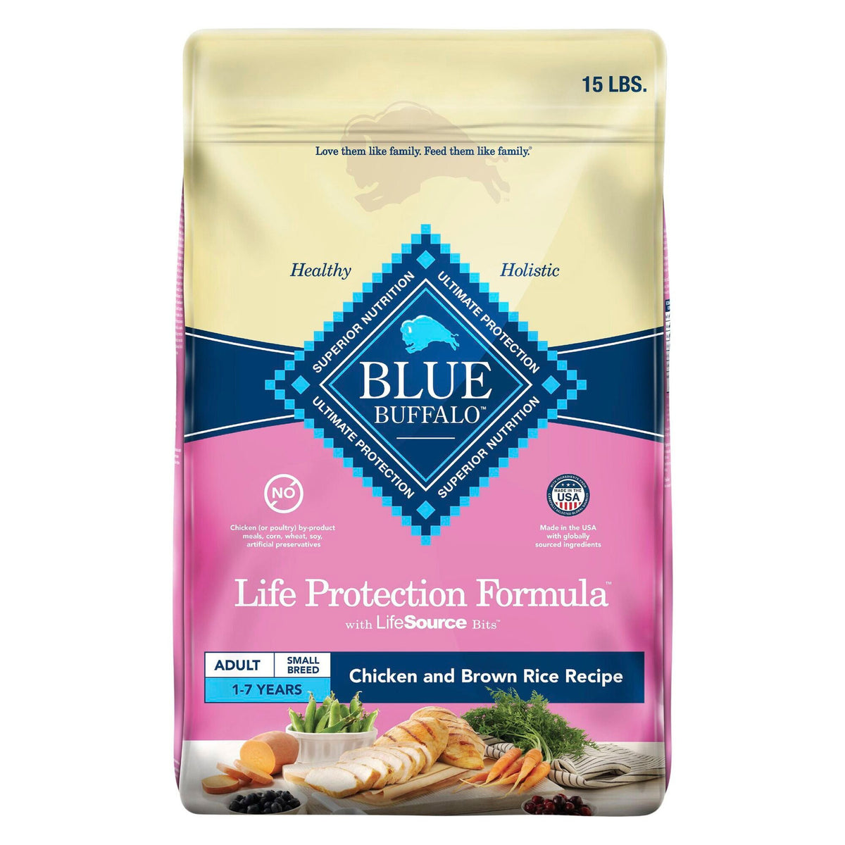 Blue Sb Adlt Ckn & Br 15#Dg
