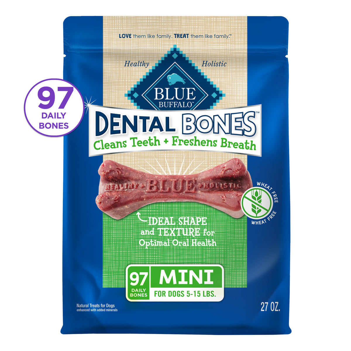 BLUE Bones Mini Dog 27oz