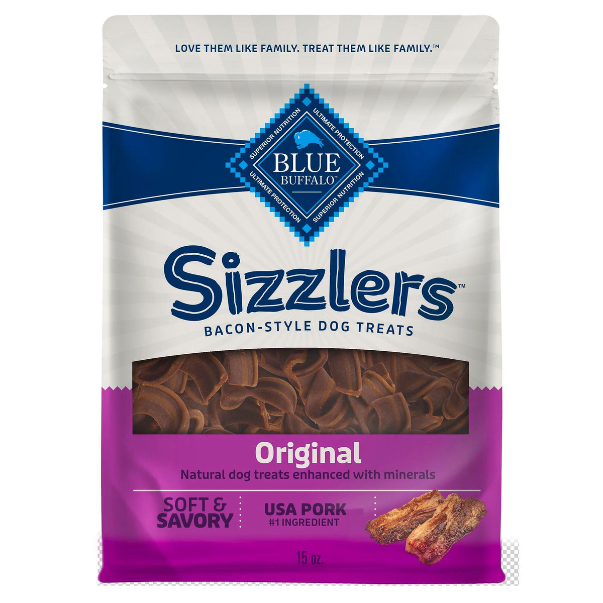 BLUE KC Sizz Strps Pork 15oz Dg