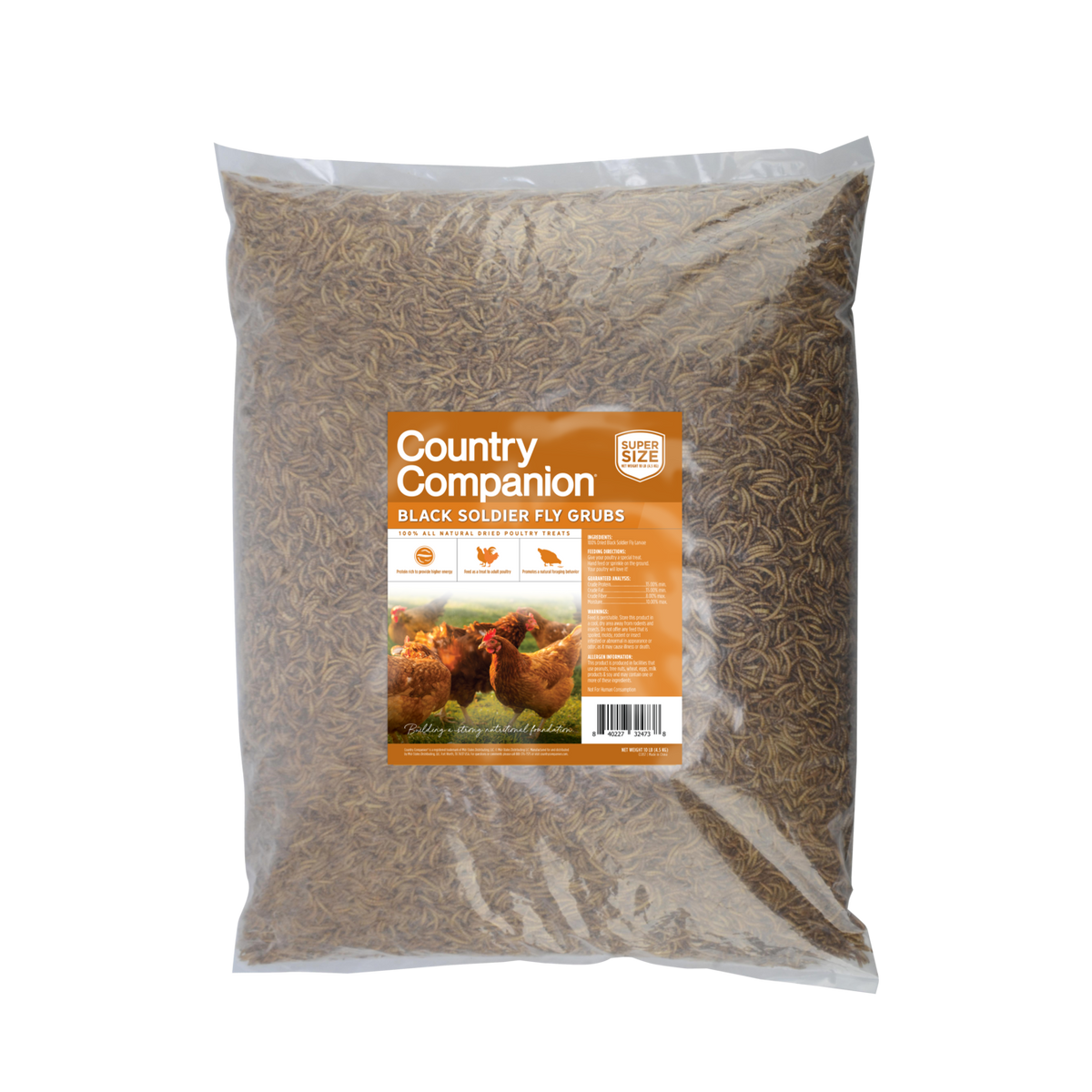Black Soldier Fly Grubs
