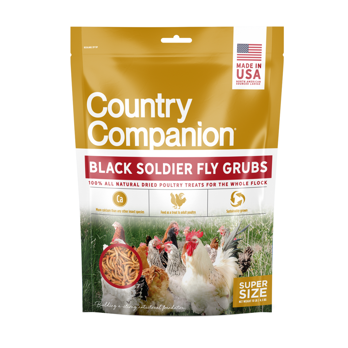 Black Soldier Fly Grubs-Made in USA