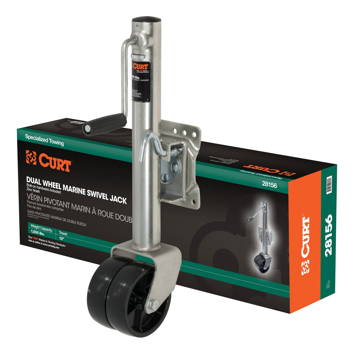 JACK,BOLT,SWIVEL,2 WHEEL PKGD