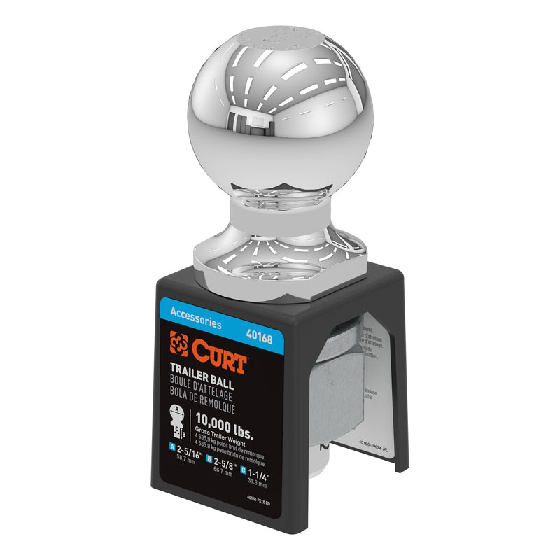 2 5/16X1 1/4X2 5/8 HITCH BALL