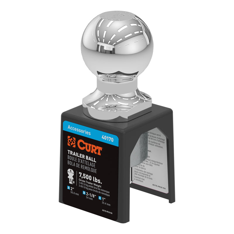 2X1X2 1/8 HITCH BALL1/2THRONE