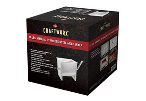 Craftworx™ 17 LBS. Manual Stainless Steel Meat Mixer