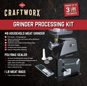 Craftworx™ #8 Meat Grinder Processing Kit