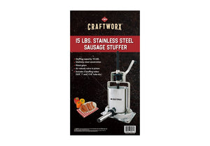 Craftworx™ 15 LBS. Stainless Steel Sausage Stuffer