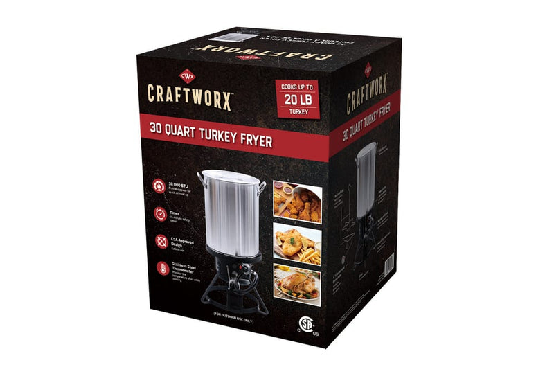 Craftworx™ 30 QT Turkey Fryer with Timer