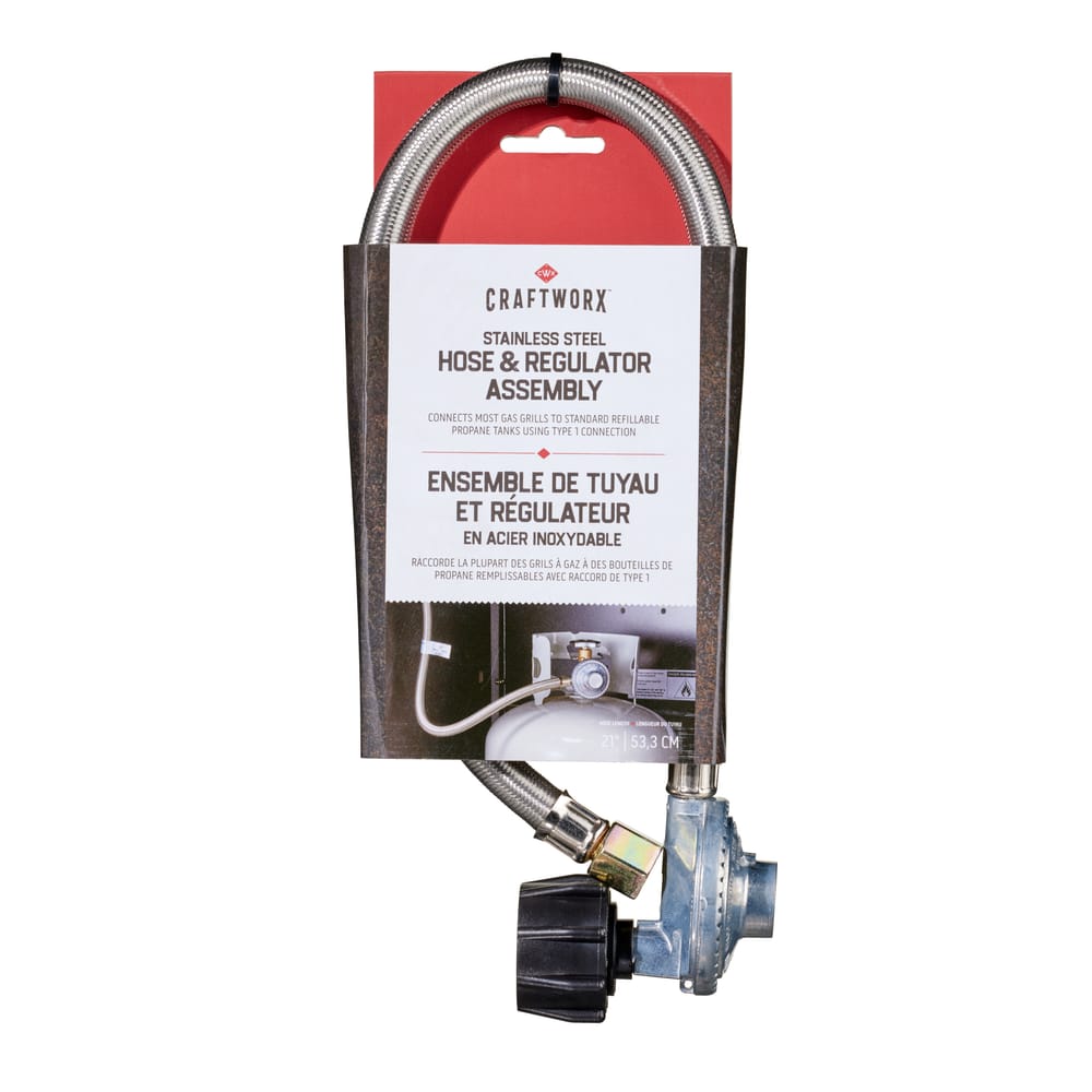 Craftworx™ Stainless Steel Hose & Regulator Assembly