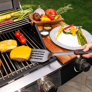 Craftworx™ Deluxe 3-Piece Tool Set with Spatula, Basting Brush & Tongs