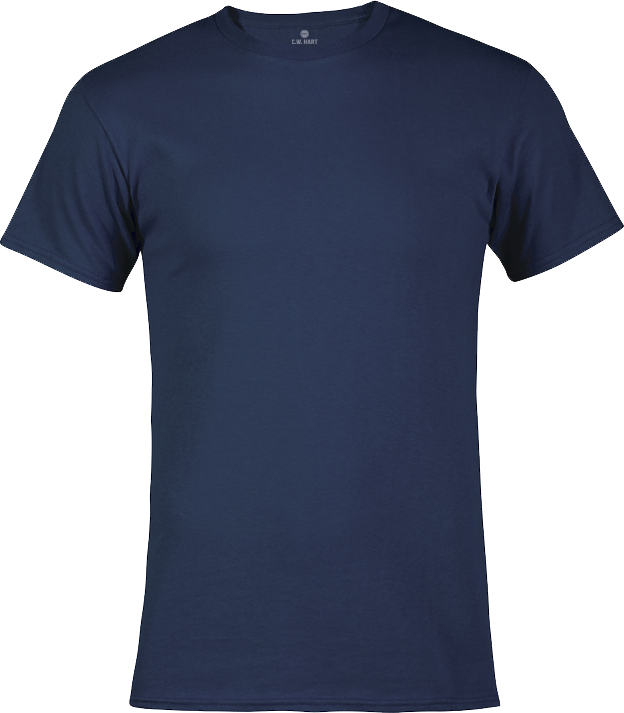 Men's Short Sleeve Crew Neck Tee - Athletic Navy - Front