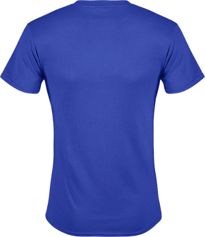 Men's Short Sleeve Crew Neck Tee - Royal - Front
