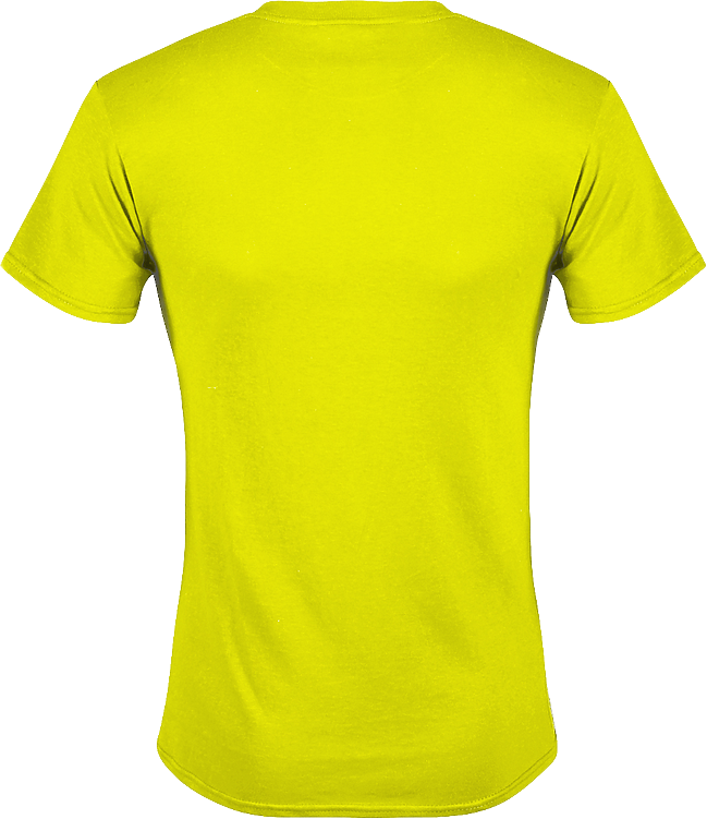 Men's Short Sleeve Crew Neck Tee - Safety Green - Front