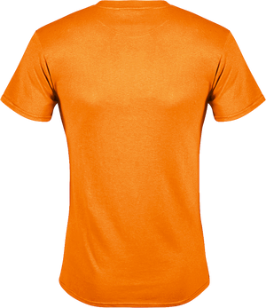Men's Short Sleeve Crew Neck Tee - Safety Orange