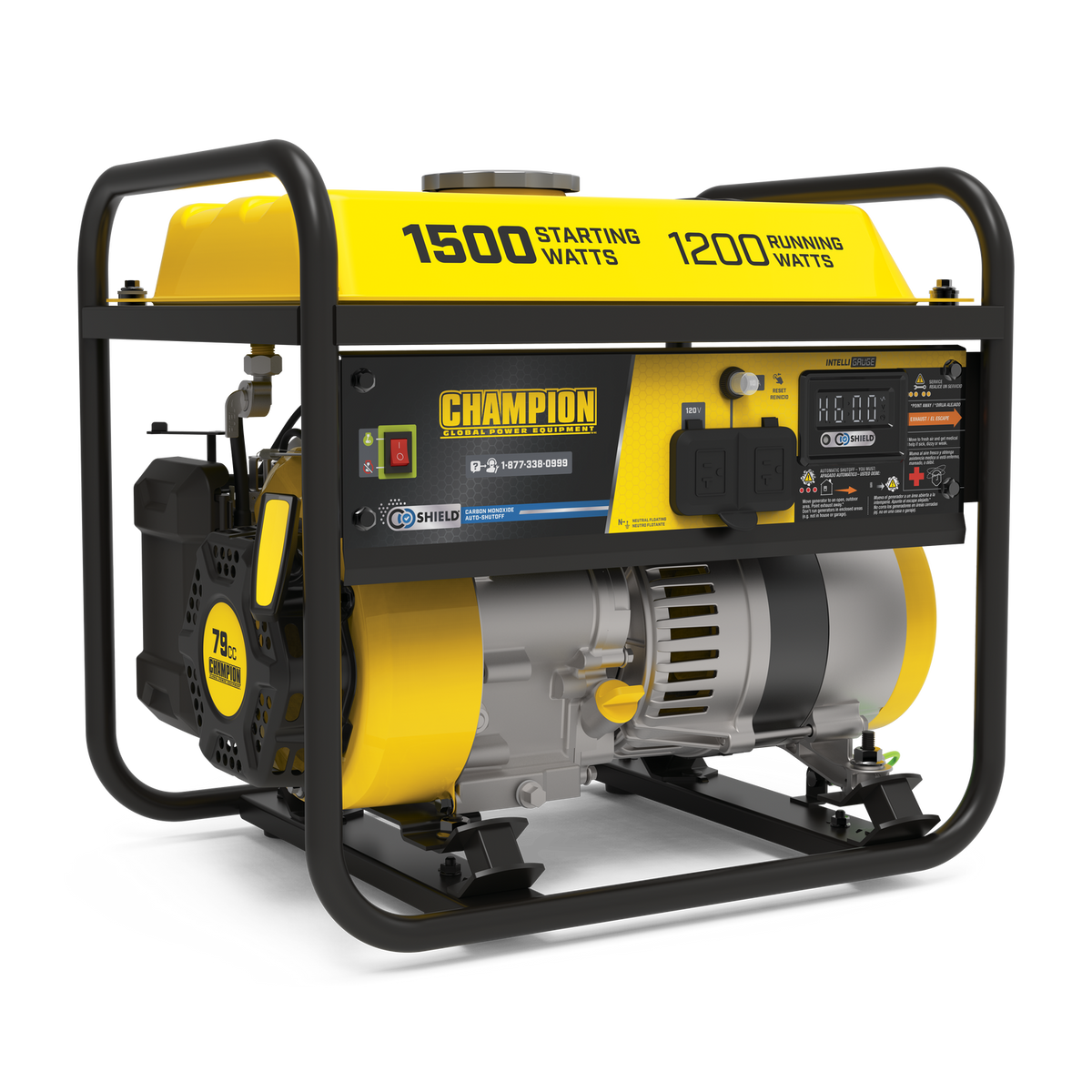 Generator,1500W,CO Shield