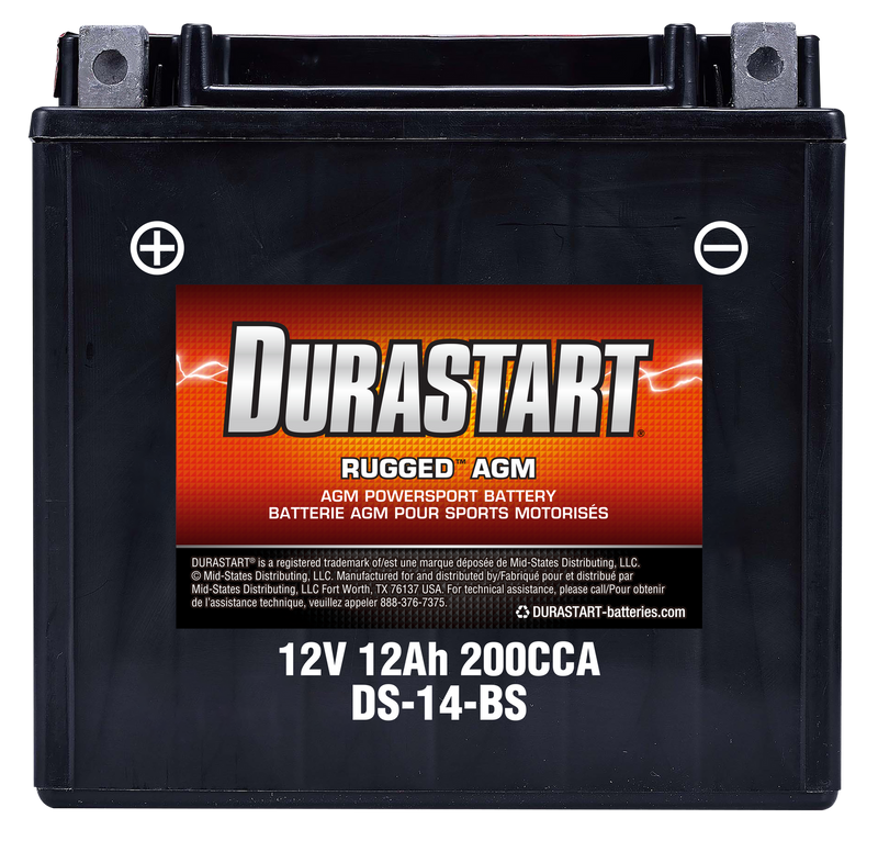 RuggedTM Agm Powersport Battery 14-Bs