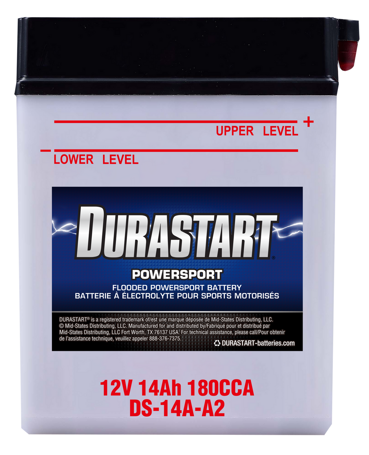 Flooded Powersport Battery 14A-A2