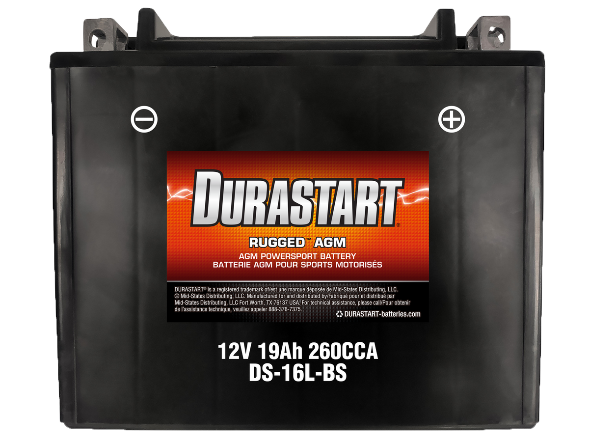 RuggedTM Agm Powersport Battery 16L-Bs