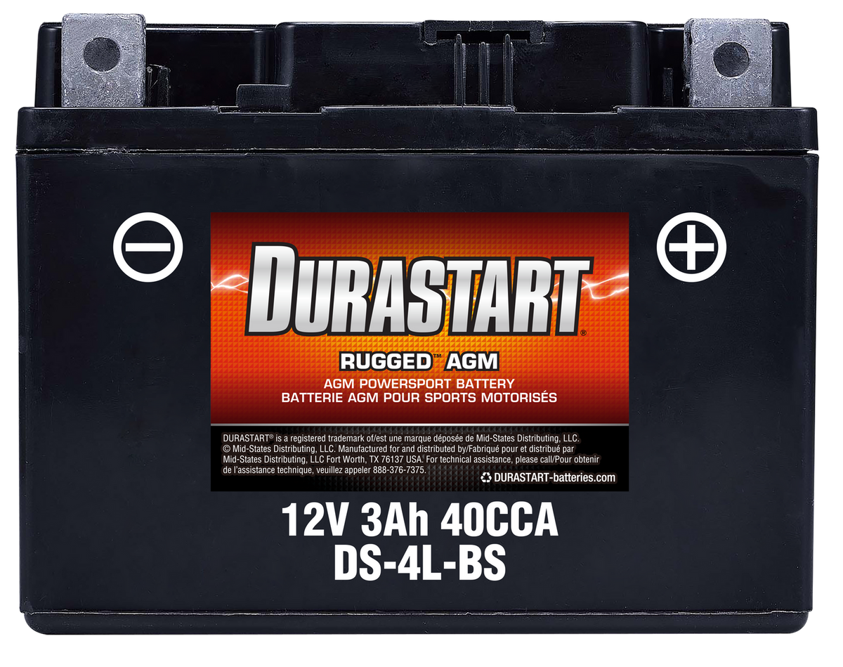 RuggedTM Agm Powersport Battery 4L-Bs