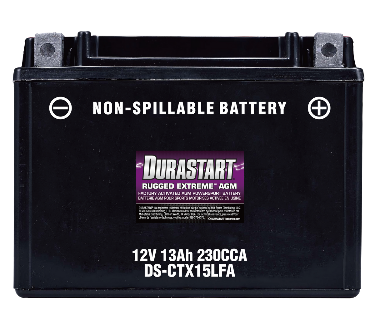 Rugged ExtremeTM Agm Powersport Battery CTX15LFA