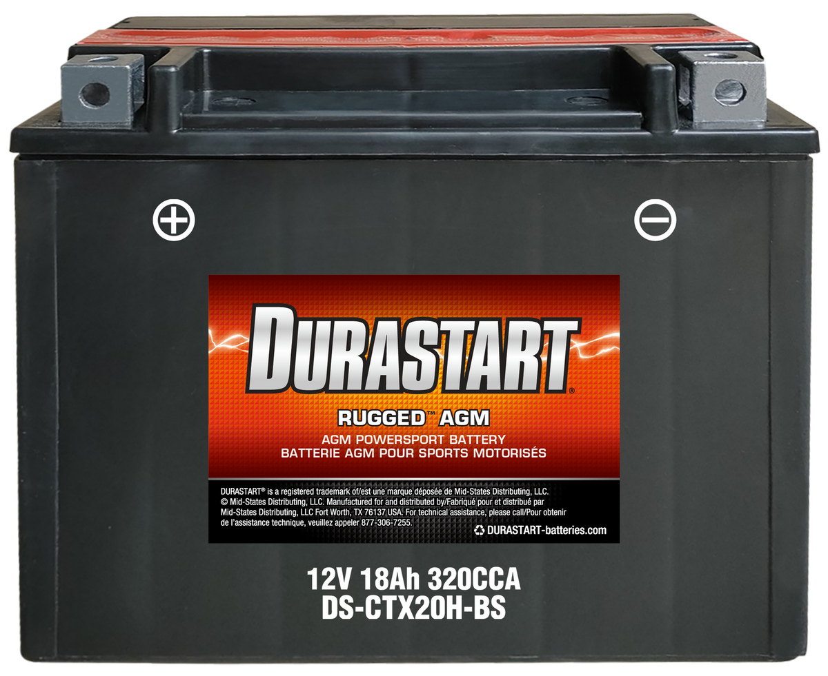 RuggedTM Agm Powersport Battery CTX20H-Bs