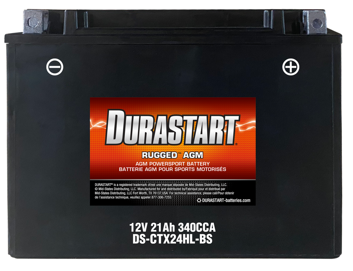 RuggedTM Agm Powersport Battery CTX24HL-Bs