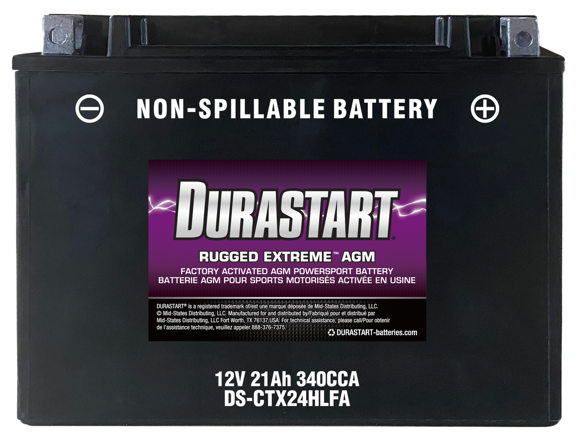Rugged ExtremeTM Agm Powersport Battery CTX24HLFA