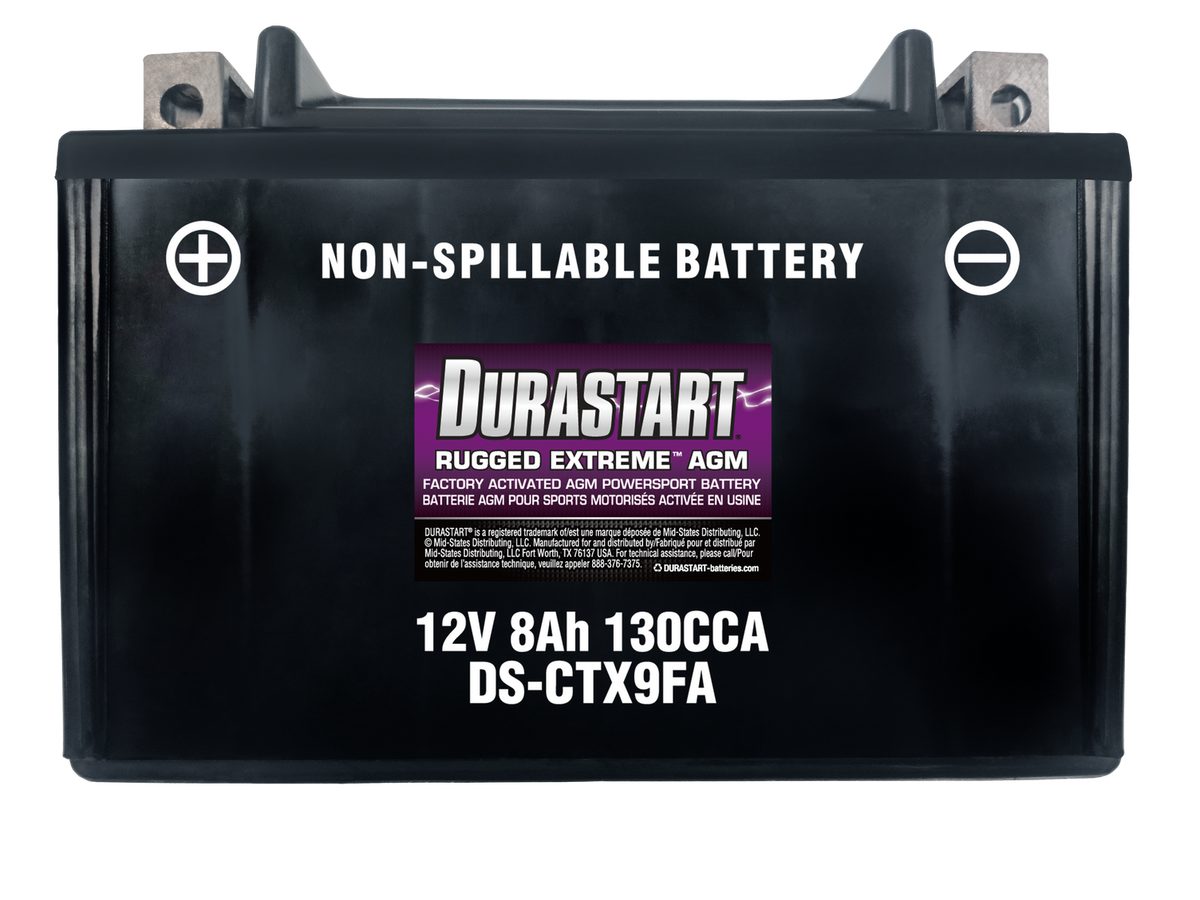 Rugged ExtremeTM Agm Powersport Battery CTX9FA