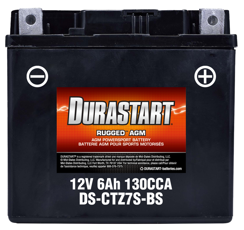 RuggedTM Agm Powersport Battery CTZ7S-Bs