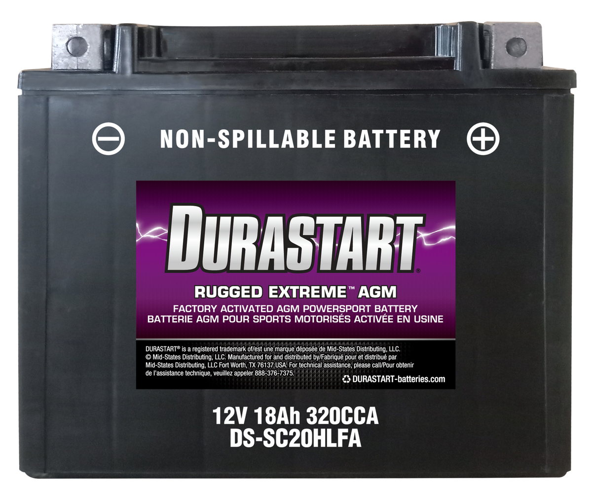 Rugged ExtremeTM Agm Powersport Battery SC20HLFA