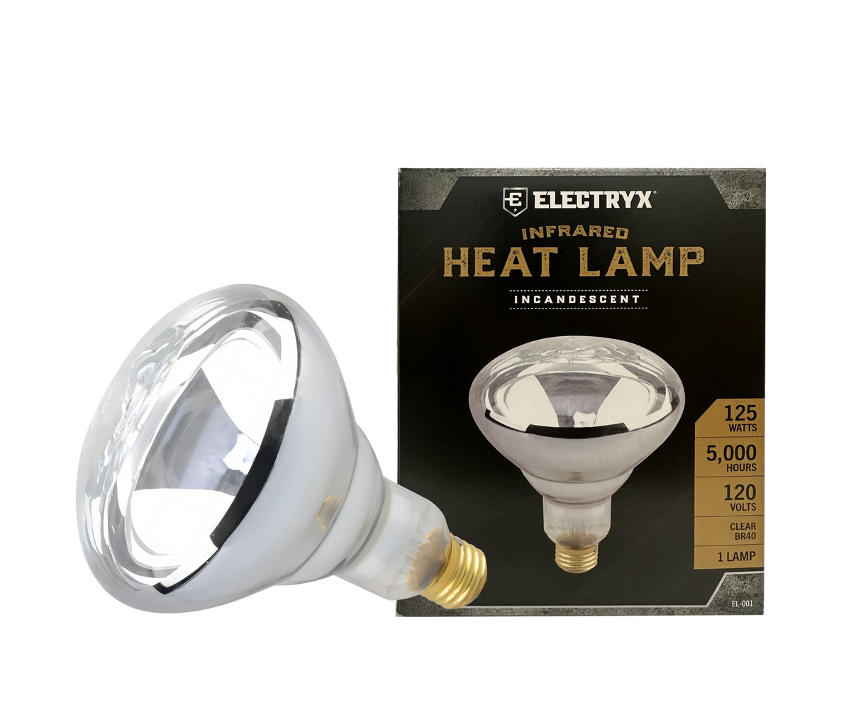 125W Infrared Heat Lamp (Clear BR40)