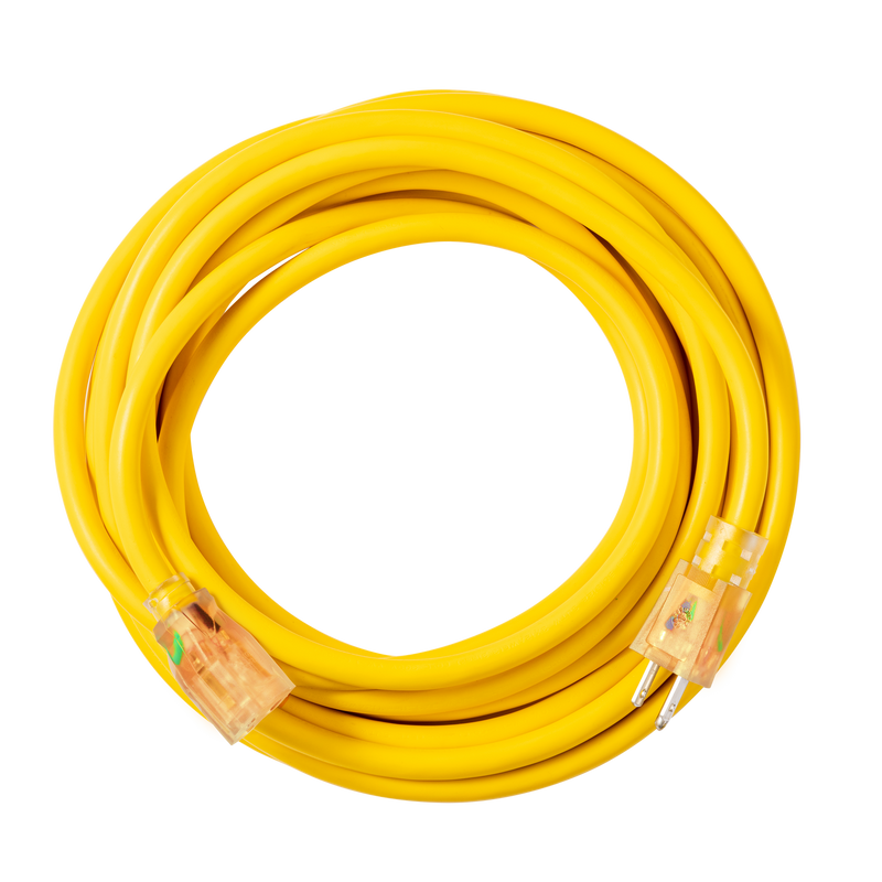25 FT Heavy Duty 12-Gauge Indoor/Outdoor Extension Cord
