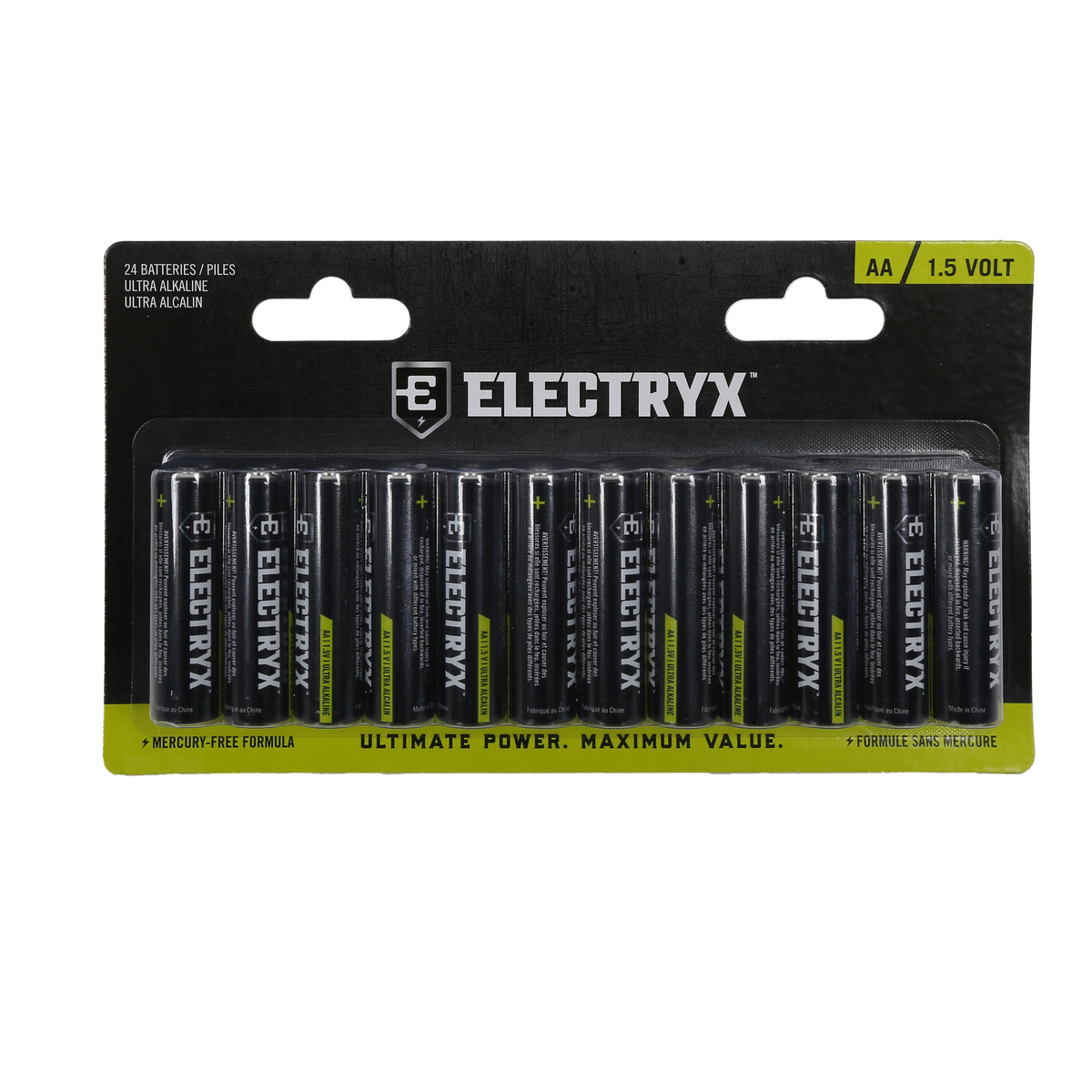 Aa / 1.5 Volt Ultra Alkaline Batteries-24 Pack