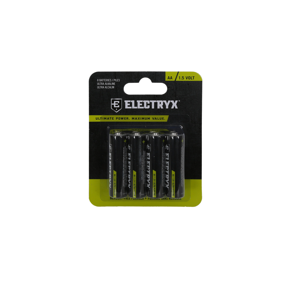 Aa / 1.5 Volt Ultra Alkaline Batteries-8 Pack