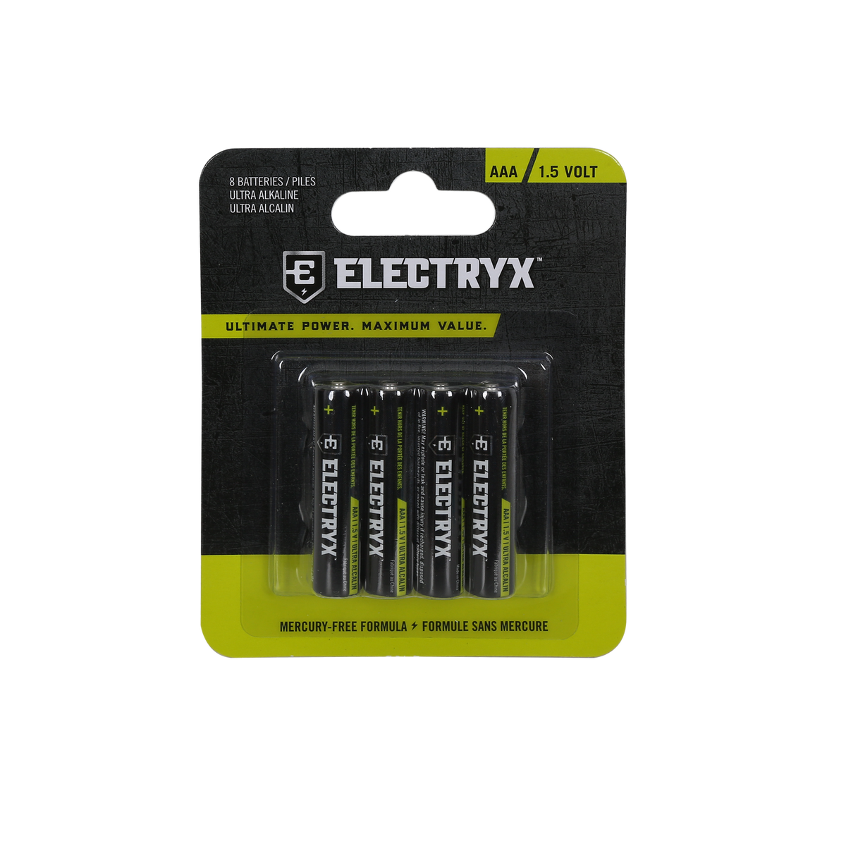 Aaa / 1.5 Volt Ultra Alkaline Batteries-8 Pack