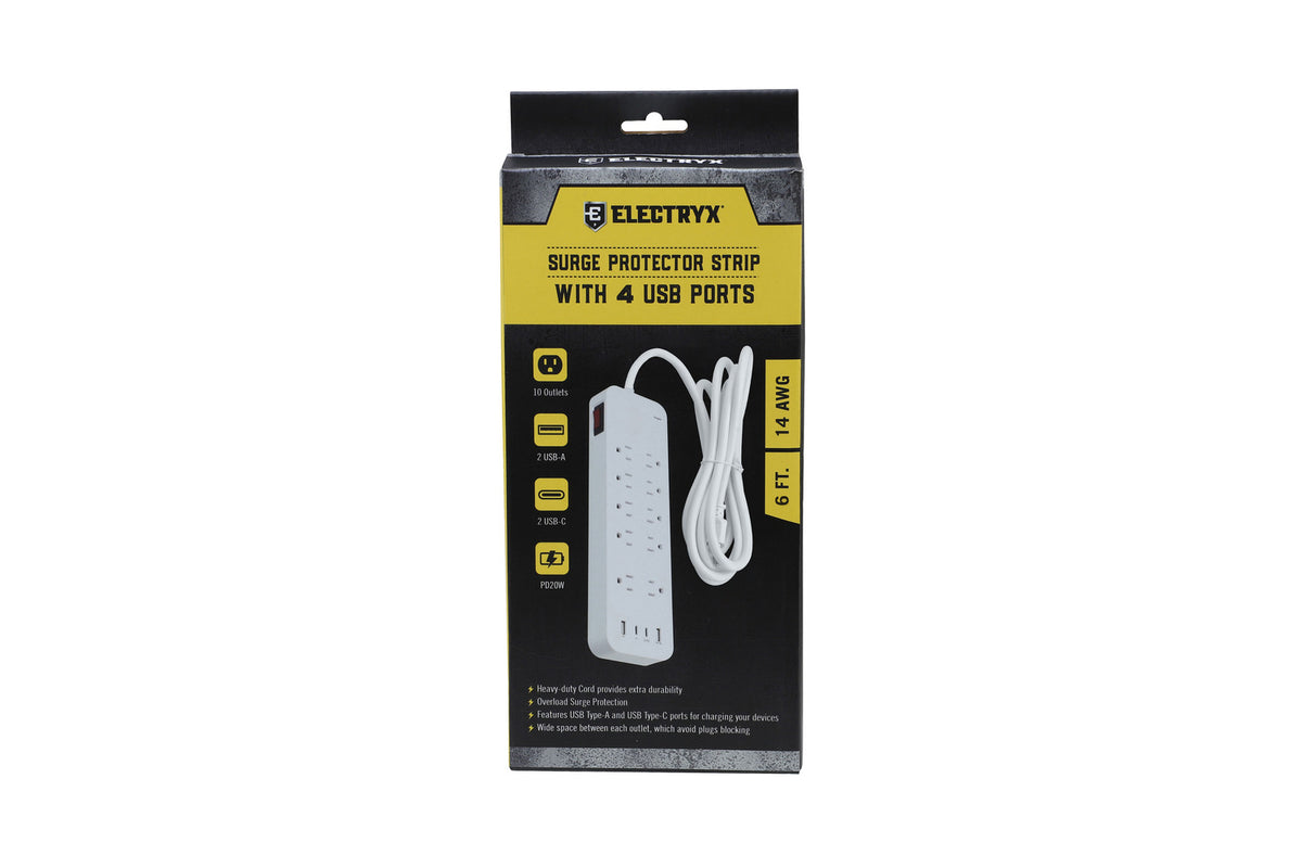10-Outlets Fast Charging Surge Protector