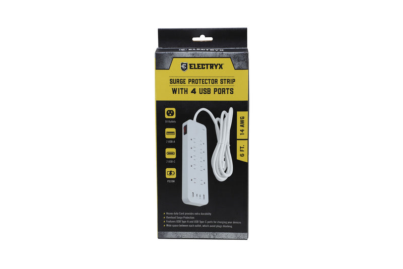10-Outlets Fast Charging Surge Protector