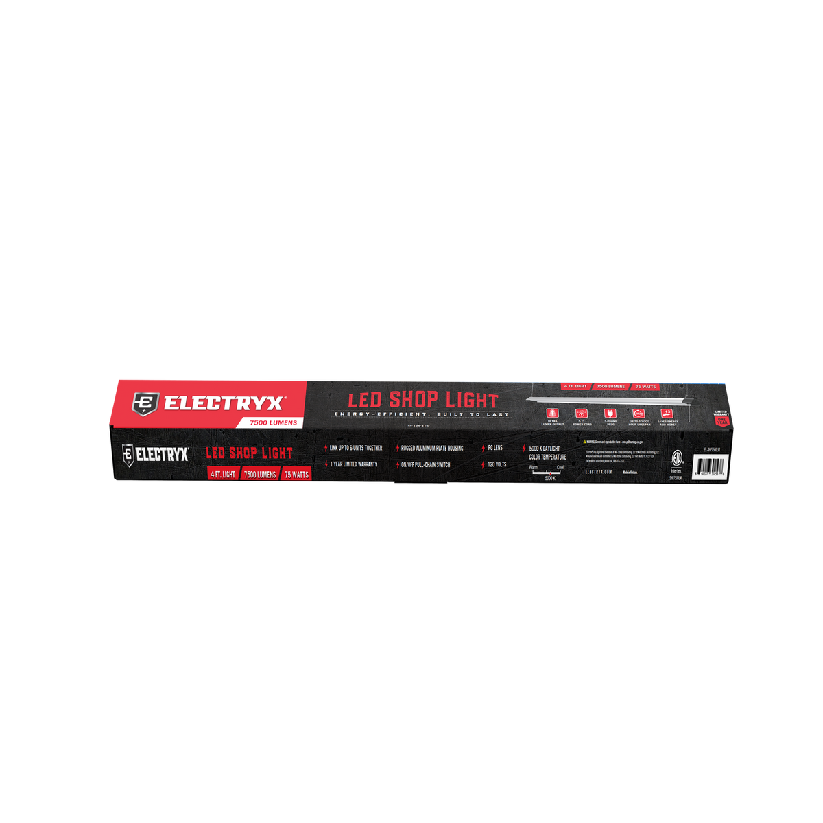 4 FT. 7,500 Lumens LED Shop Light