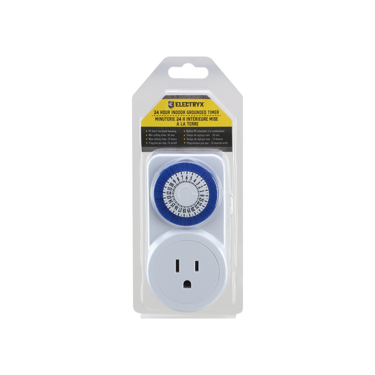 24-Hour Indoor Mechanical Grounded Timer