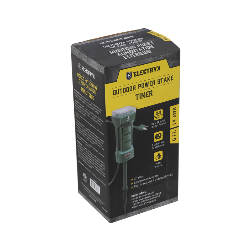 Outdoor Power Stake Mechanical Timer