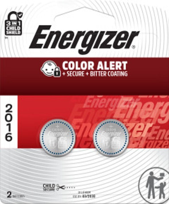 Energizer 2016 Lith Coin 2-Pk