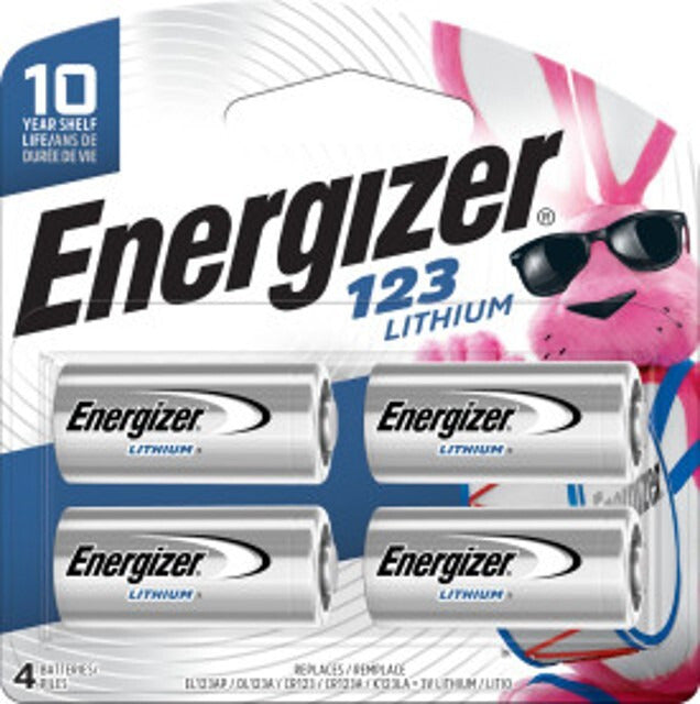 Energizer 123 Lithium 4-Pack